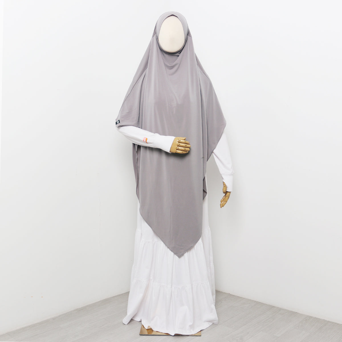 Syakila French Khimar - Grey