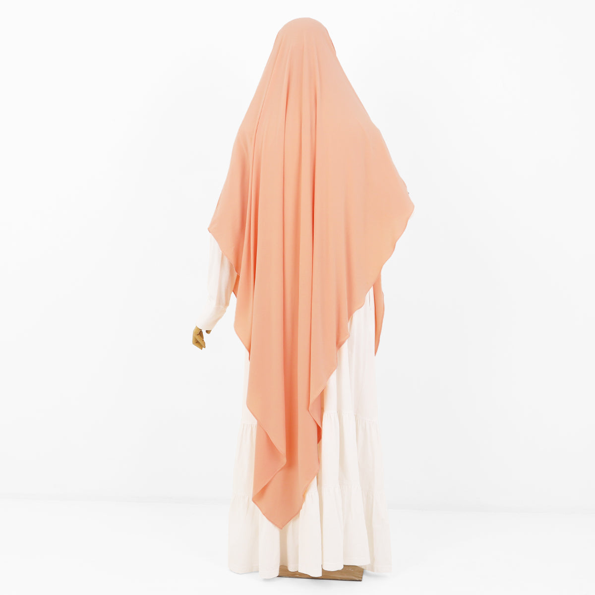 Syakila French Khimar - Peach