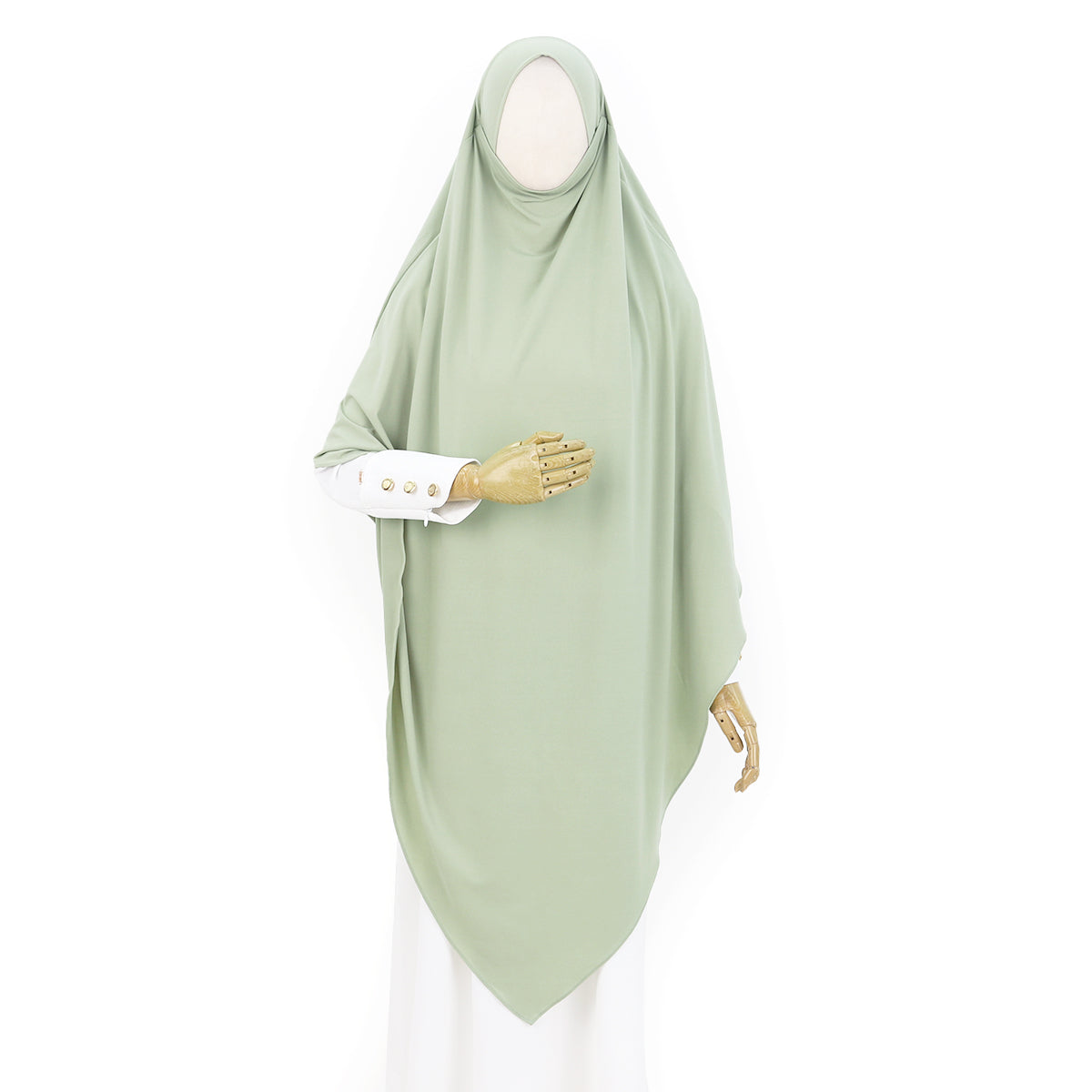 Syakila French Khimar - Sage Green