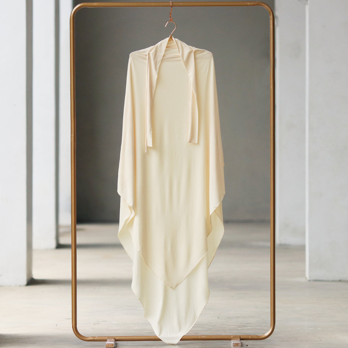 Syakila French Khimar - Yellow Tone