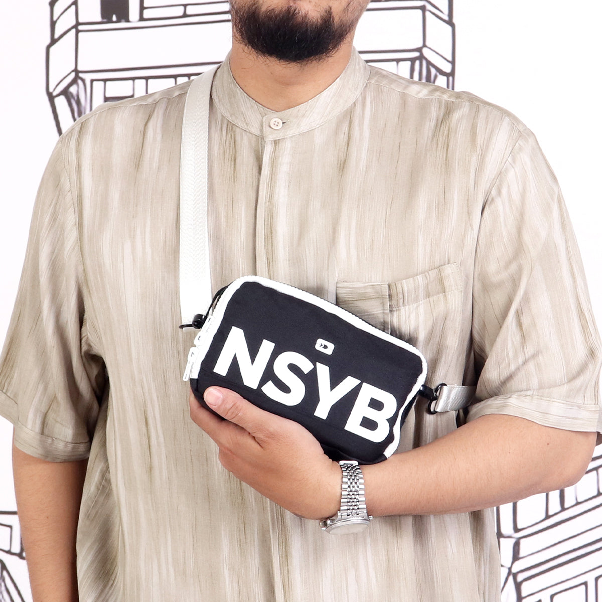 Marwah Sling Bag - White