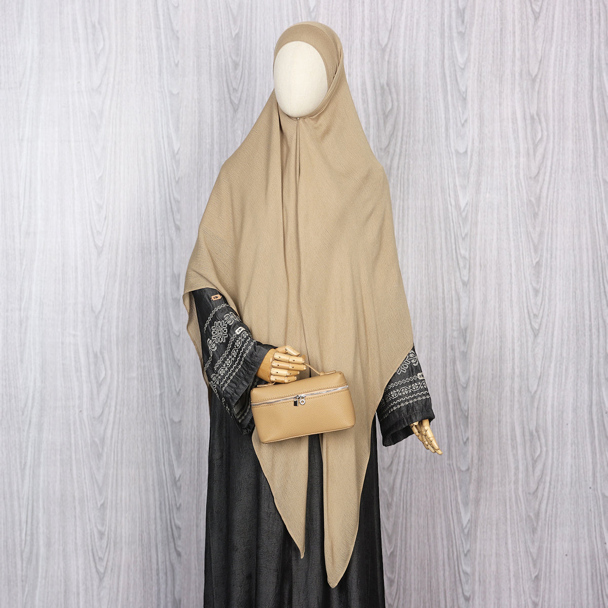 Tiana Viscose Square Instan - Tan