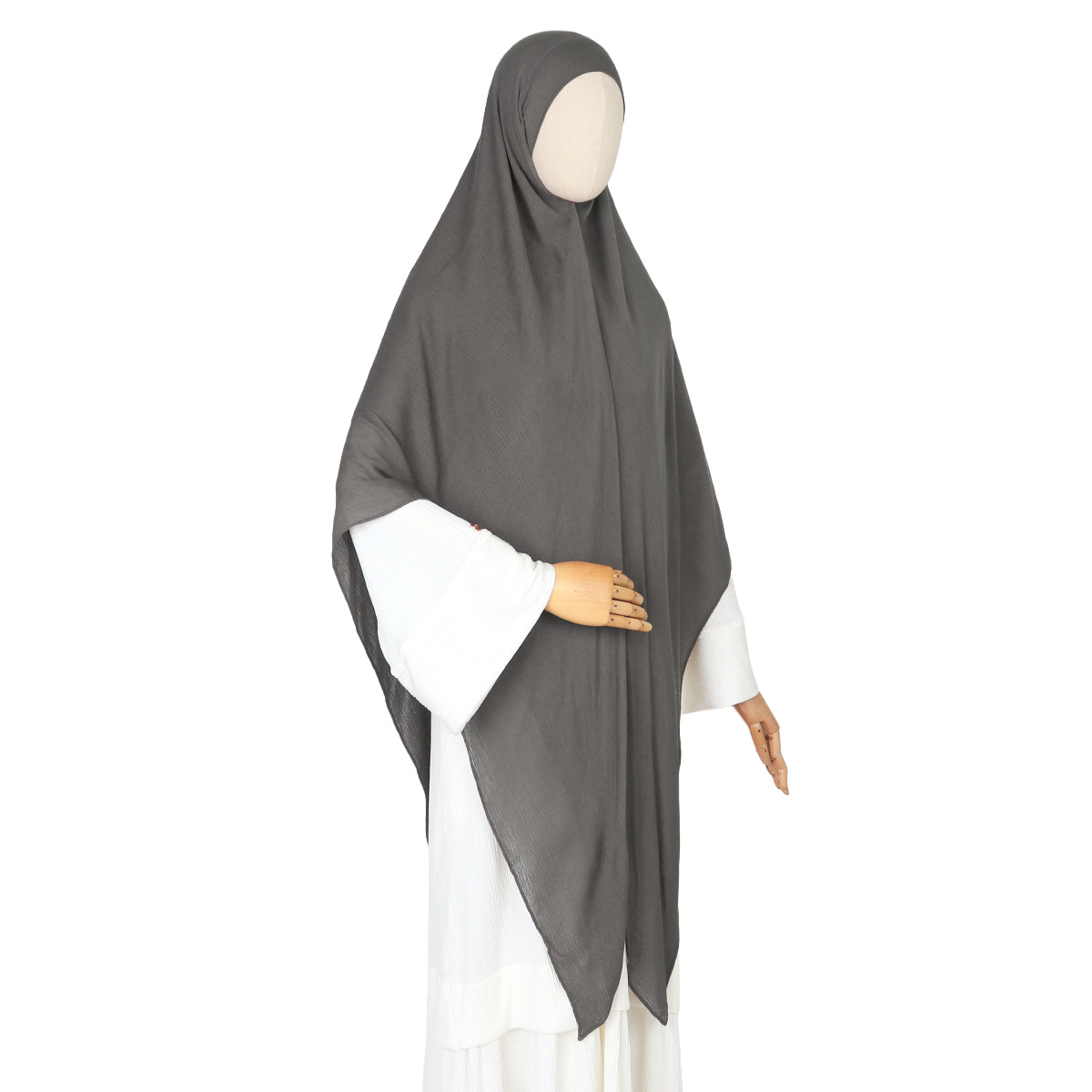 Tiana Viscose Square Instan - Choco Grey