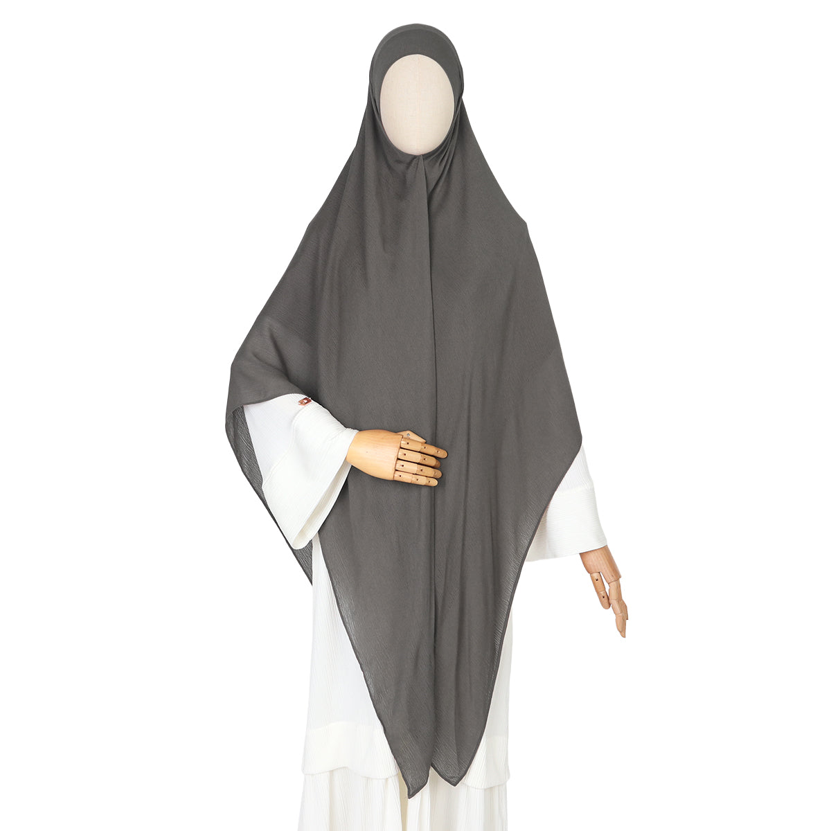 Tiana Viscose Square Instan - Choco Grey