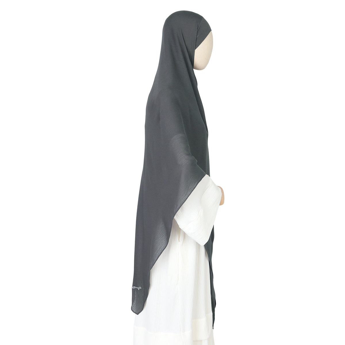 Tiana Viscose Square Instan - Dark Shadow