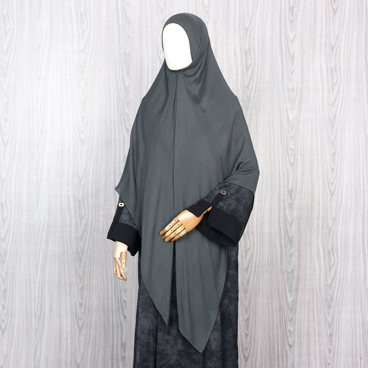 Tiana Viscose Square Instan - Dark Shadow