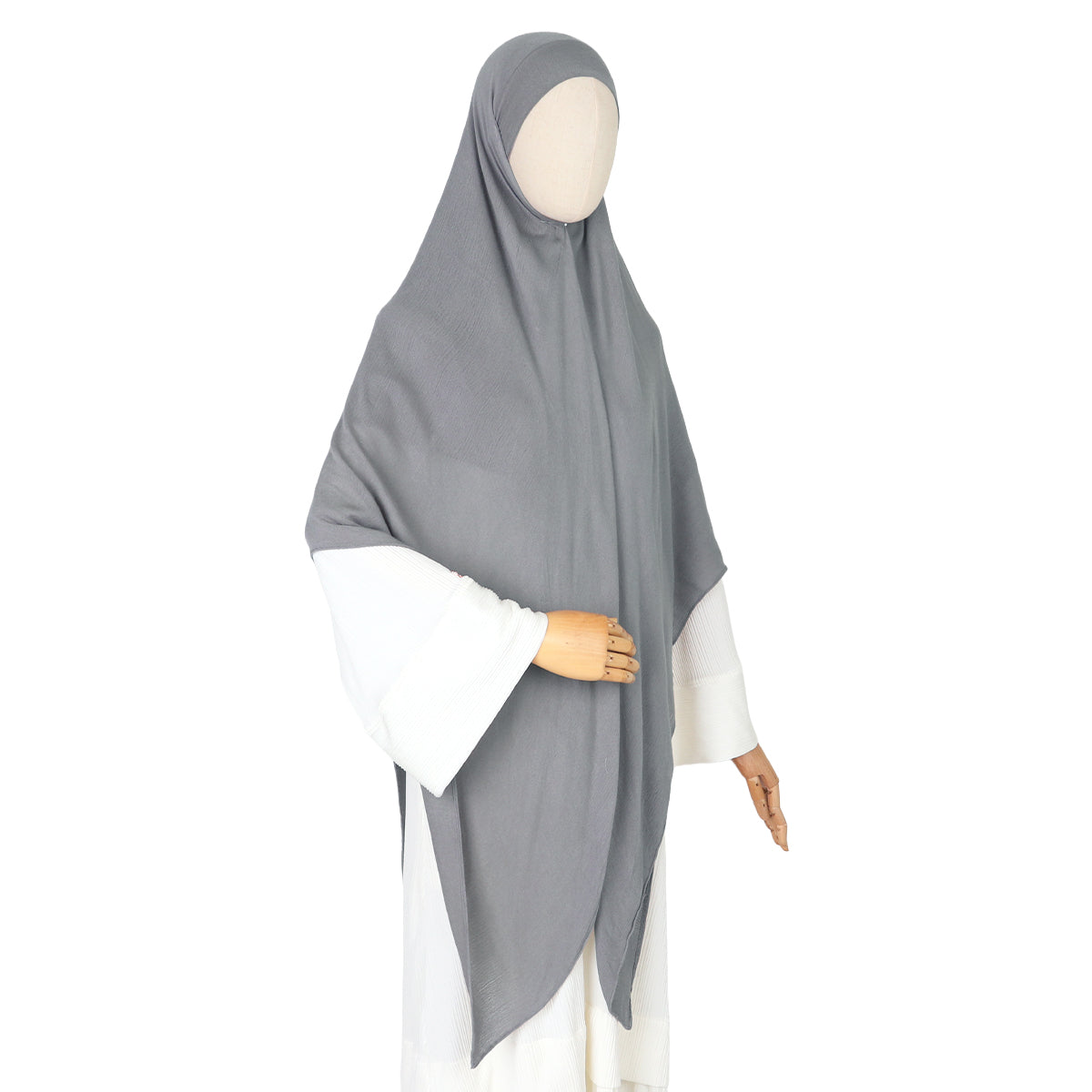 Tiana Viscose Square Instan - Neutral Grey