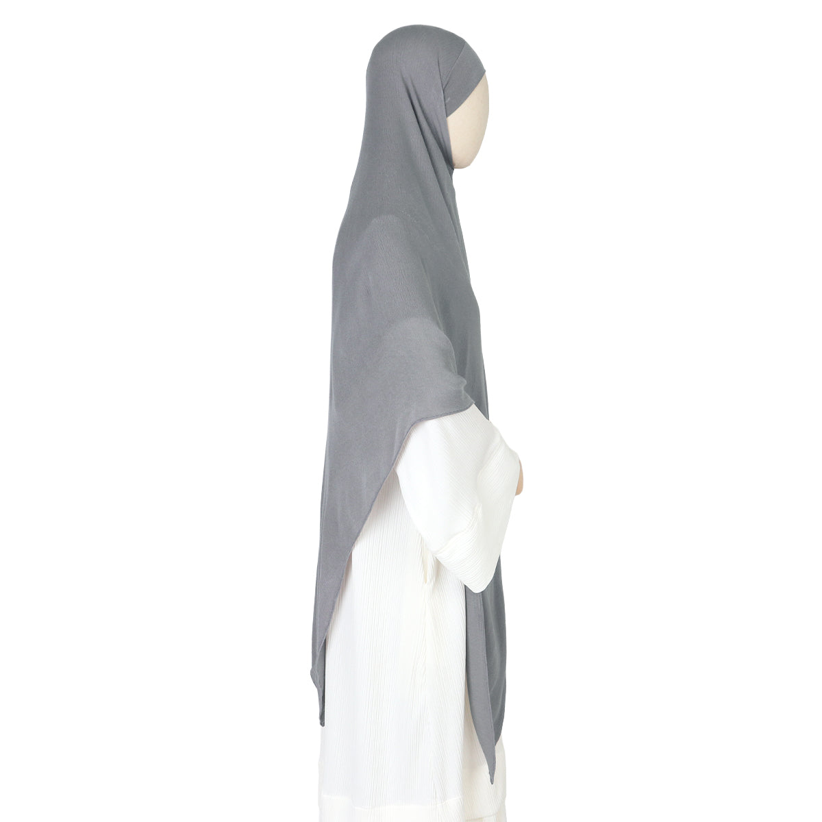 Tiana Viscose Square Instan - Neutral Grey