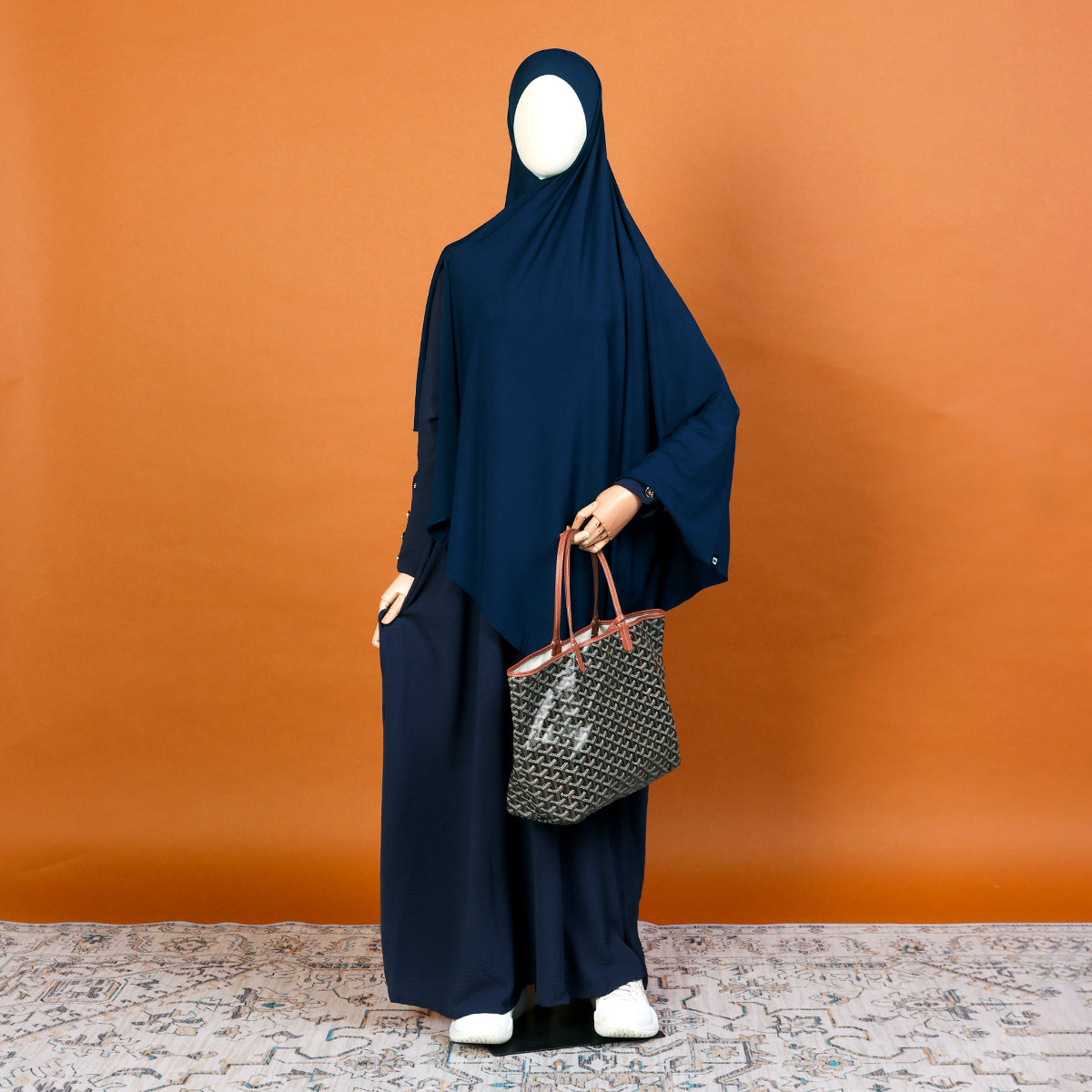 Tsurayya Pashmina Bandana - Navy