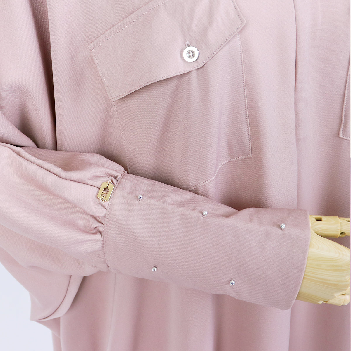 Zenia  Abaya - Dusty Pink