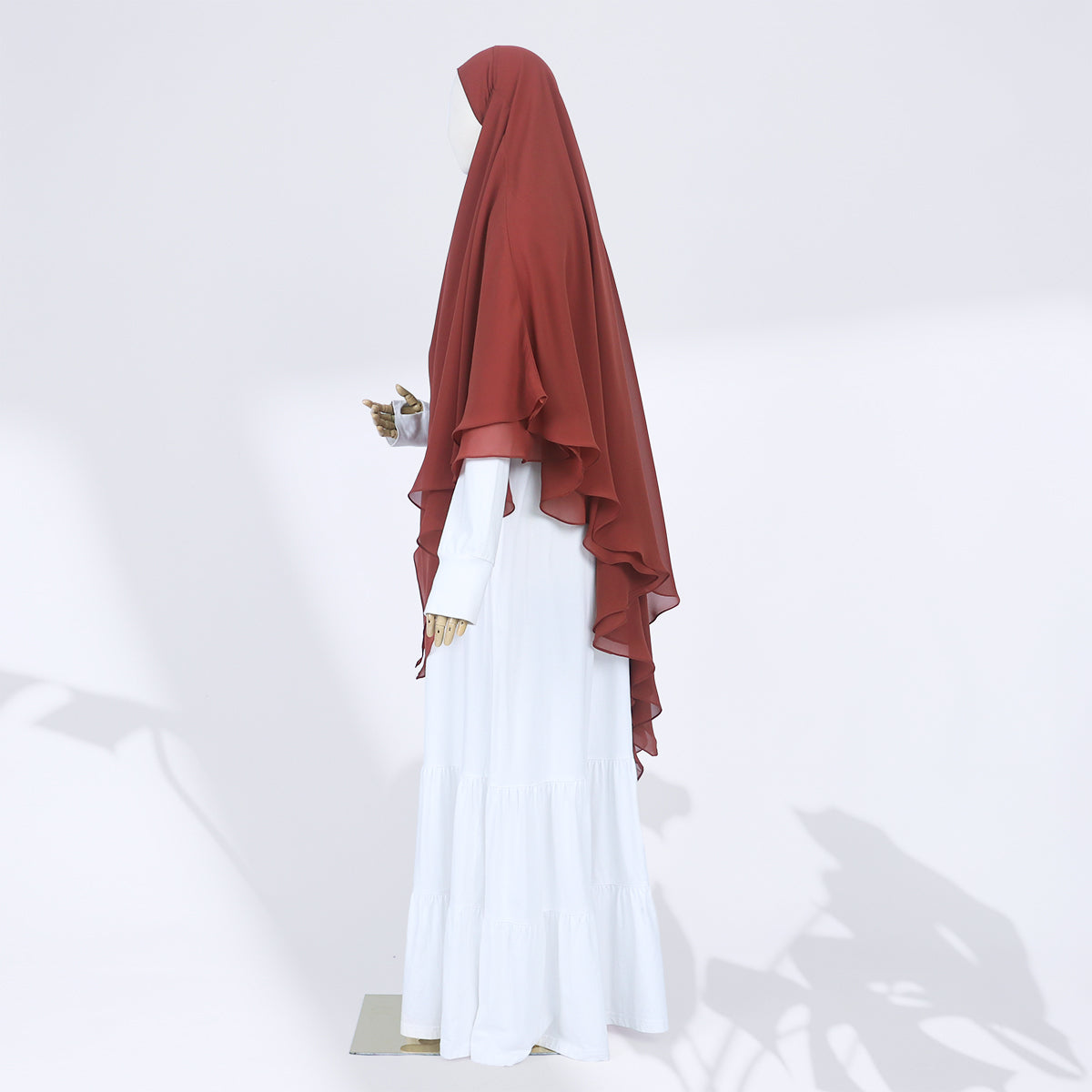 Zenia French Khimar - Cinnamon