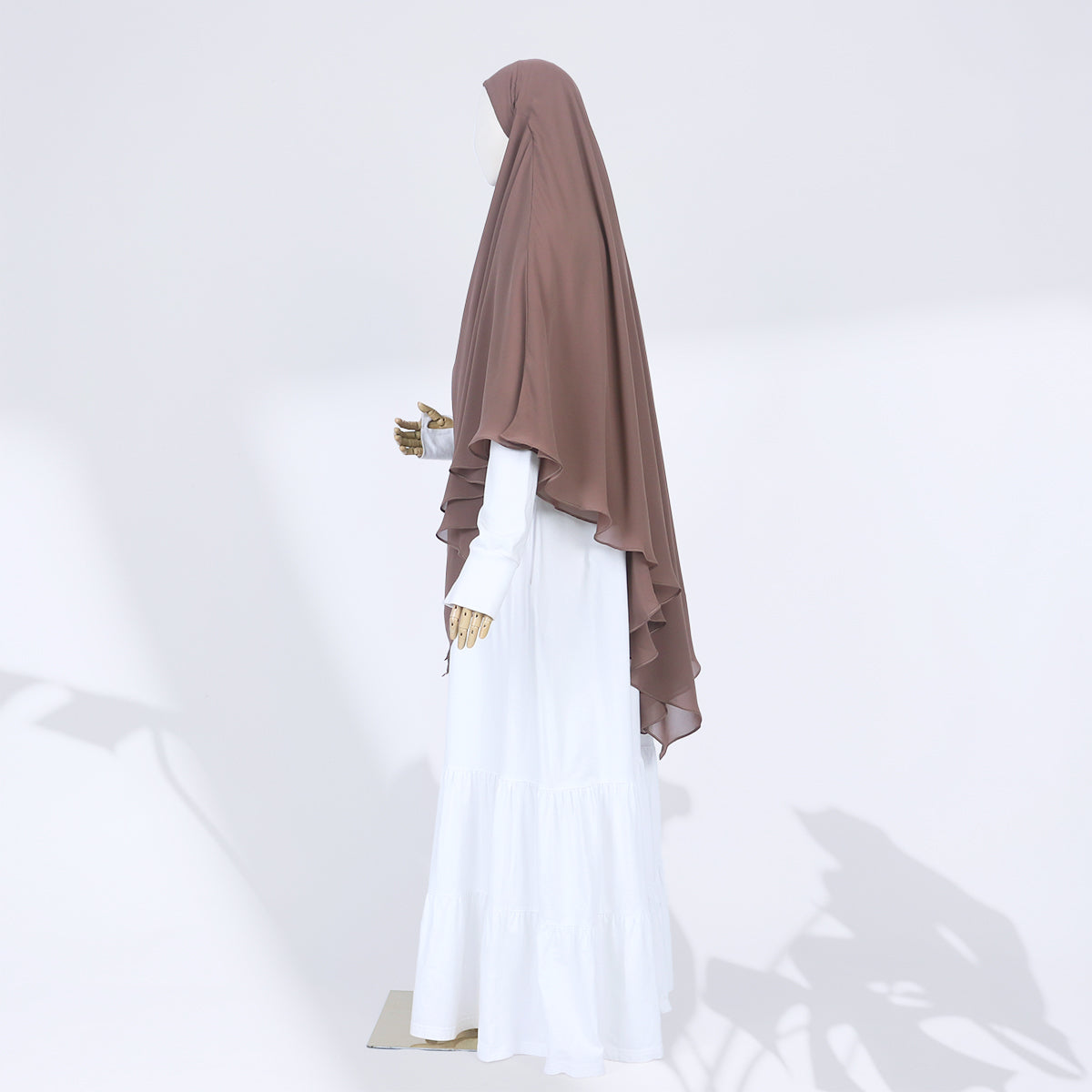 Zenia French Khimar - Cocoa Brown