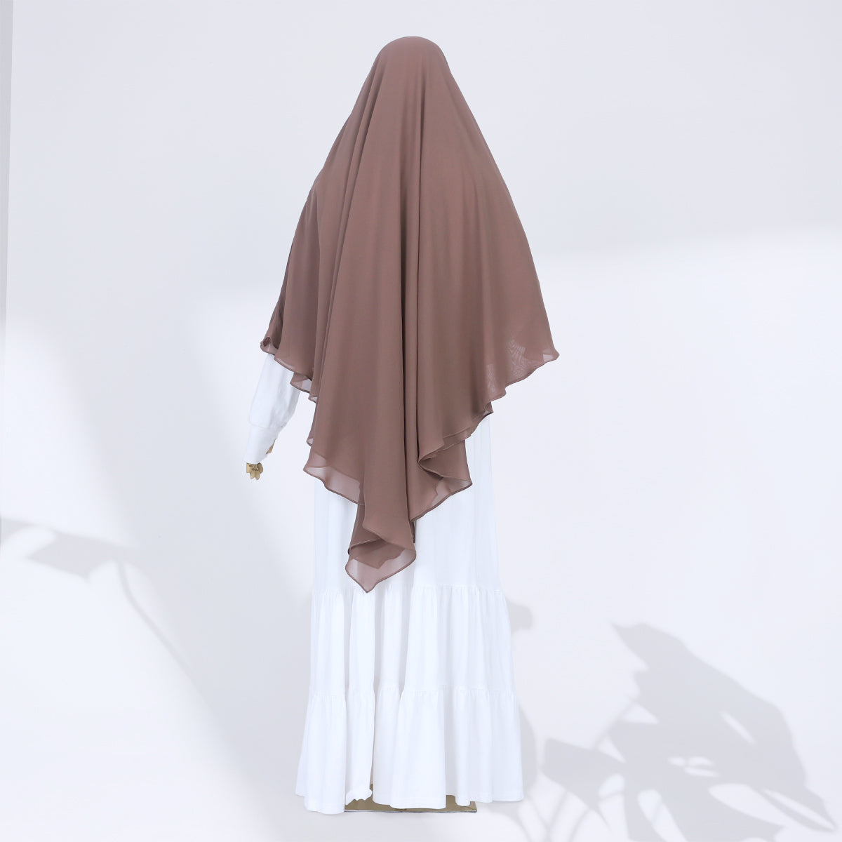 Zenia French Khimar - Cocoa Brown