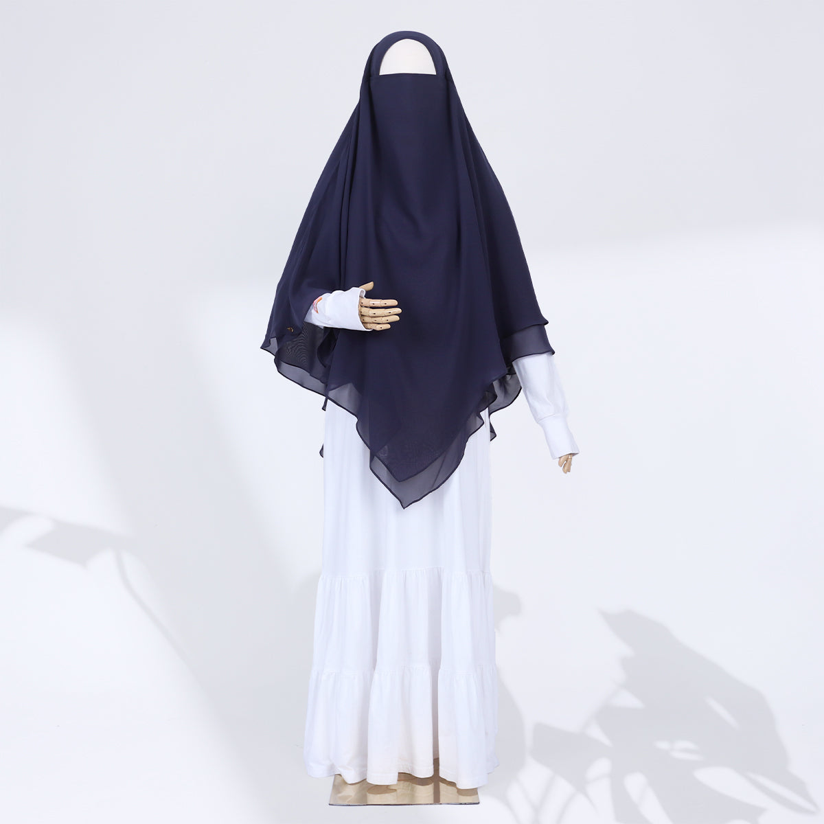 Zenia French Khimar - Dark Denim