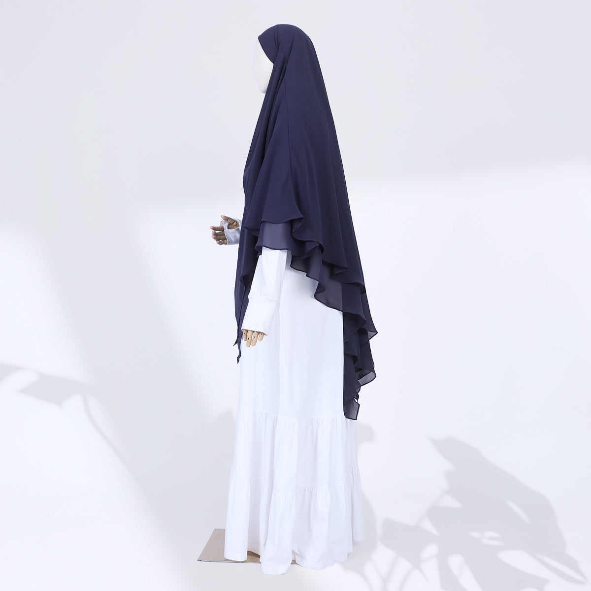 Zenia French Khimar - Dark Denim