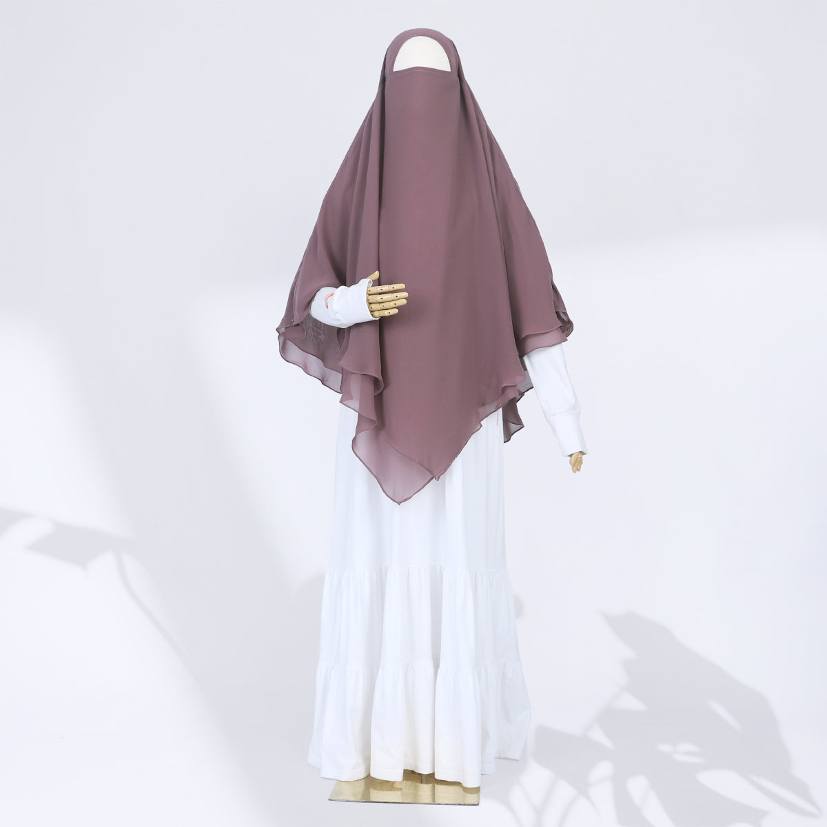 Zenia French Khimar - Rose Taupe