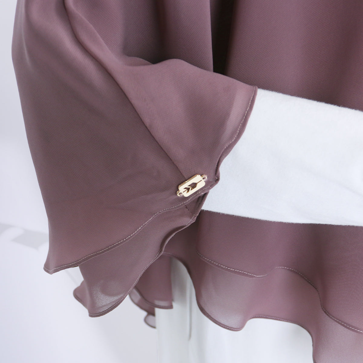 Zenia French Khimar - Rose Taupe