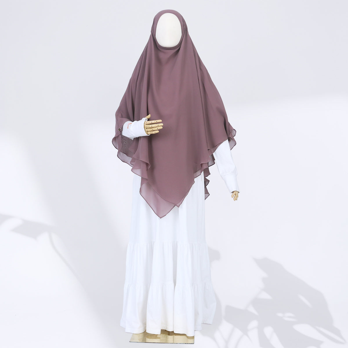 Zenia French Khimar - Rose Taupe