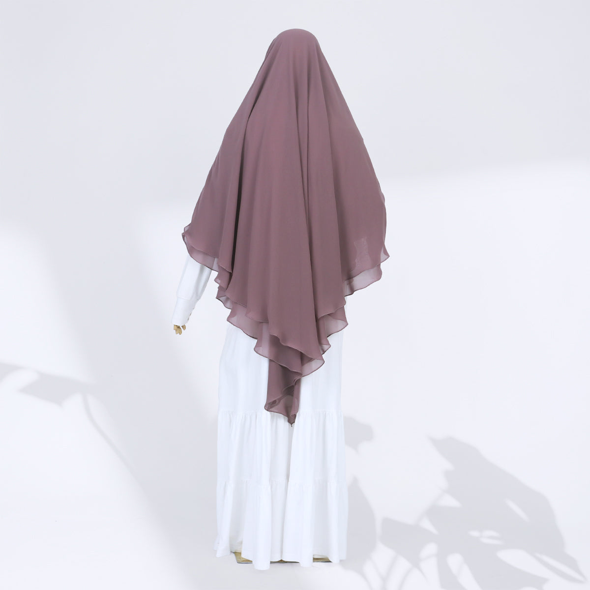 Zenia French Khimar - Rose Taupe