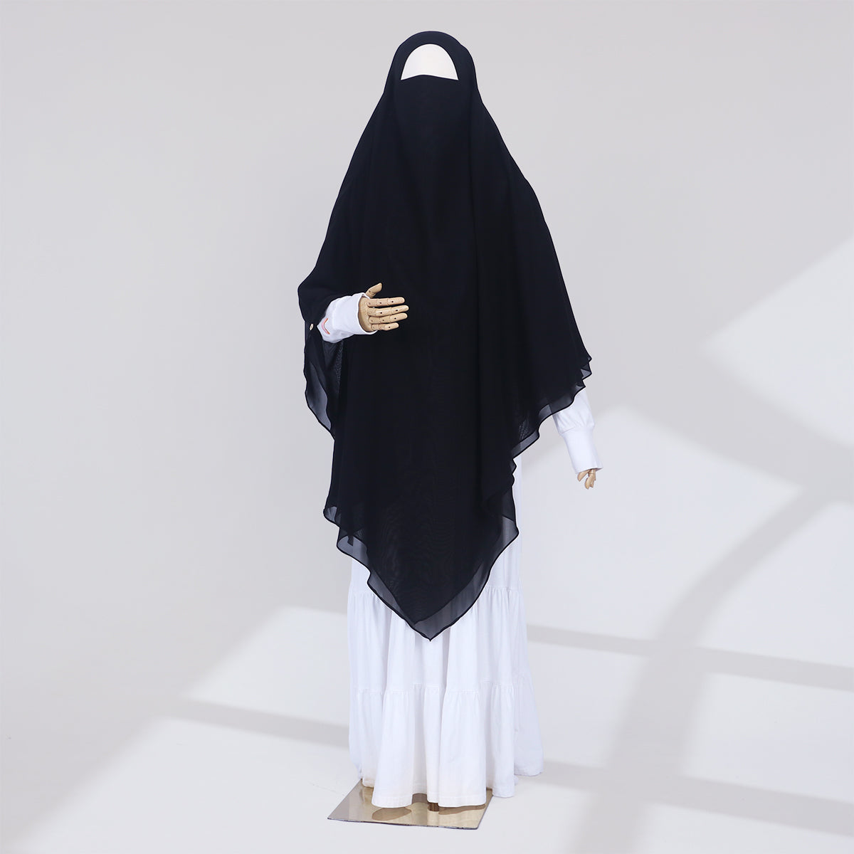 Zunaira French Khimar - Black