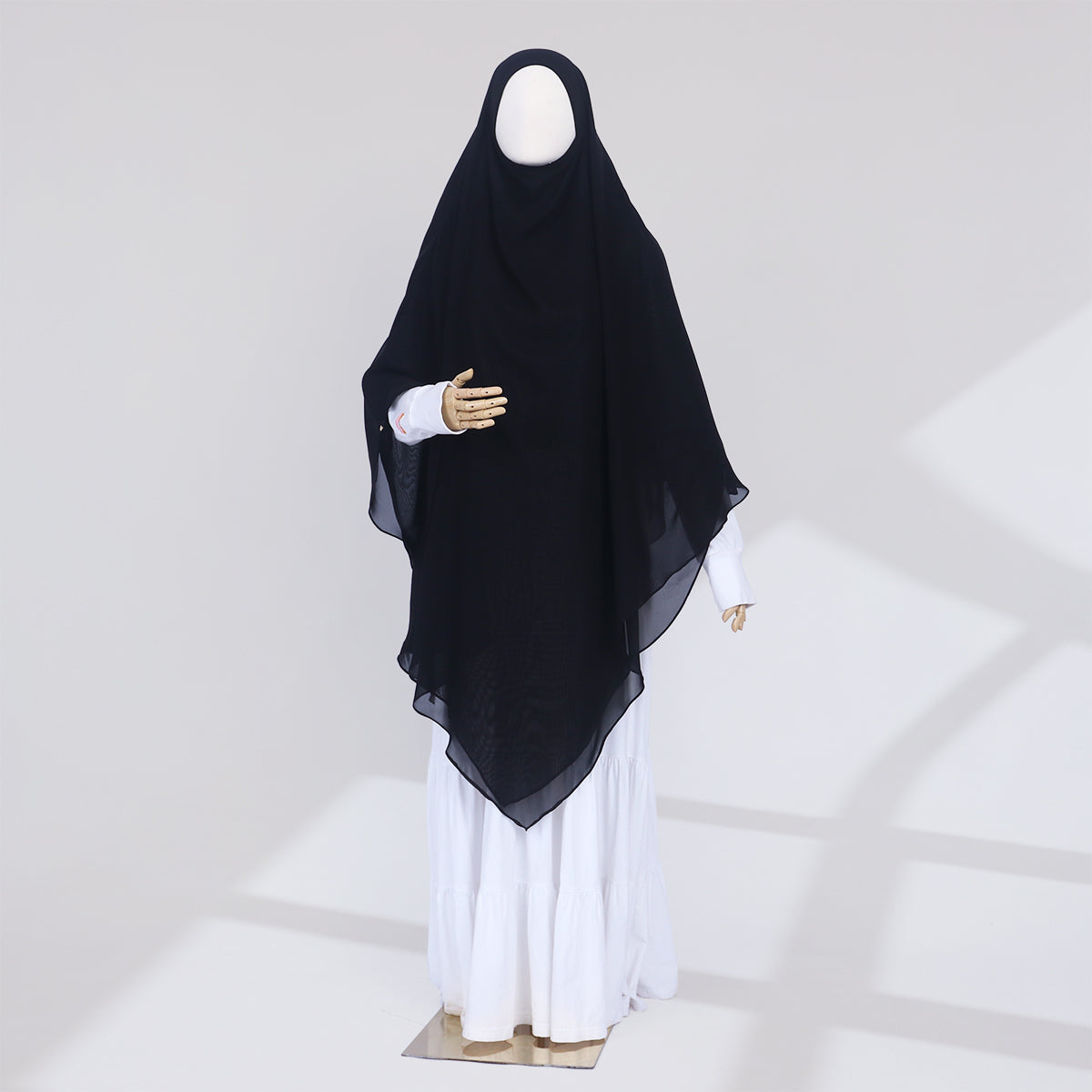 Zunaira French Khimar - Black