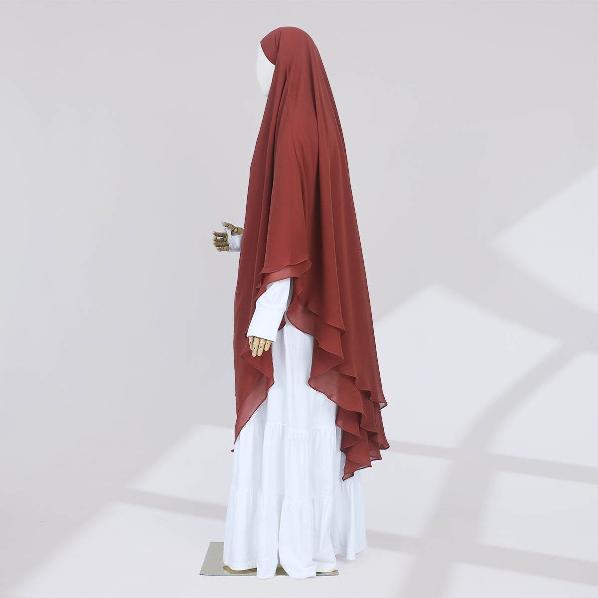 Zunaira French Khimar - Cinnamon