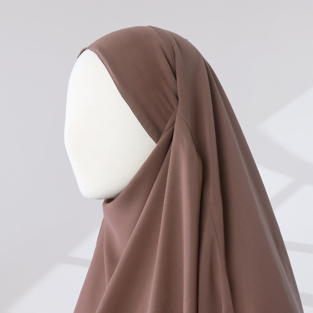 Zunaira French Khimar - Cocoa Brown