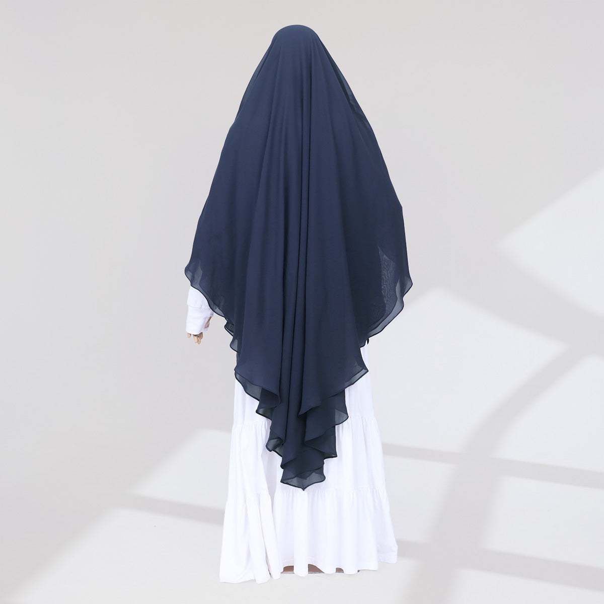 Zunaira French Khimar - Dark Denim