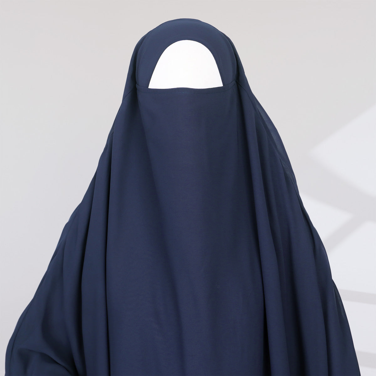 Zunaira French Khimar - Dark Denim