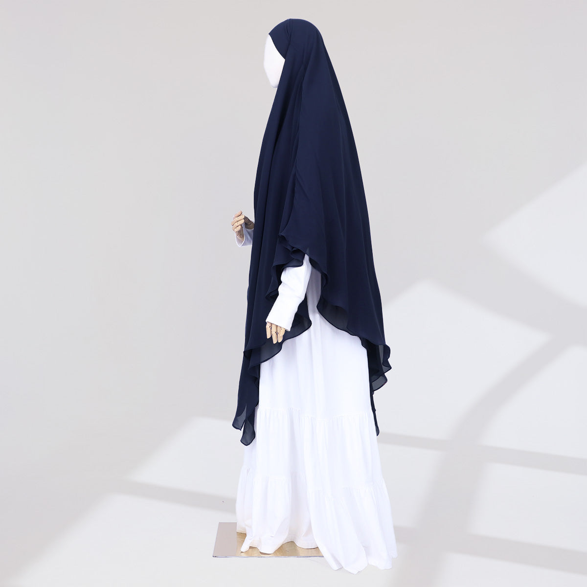 Zunaira French Khimar - Midnight Blue