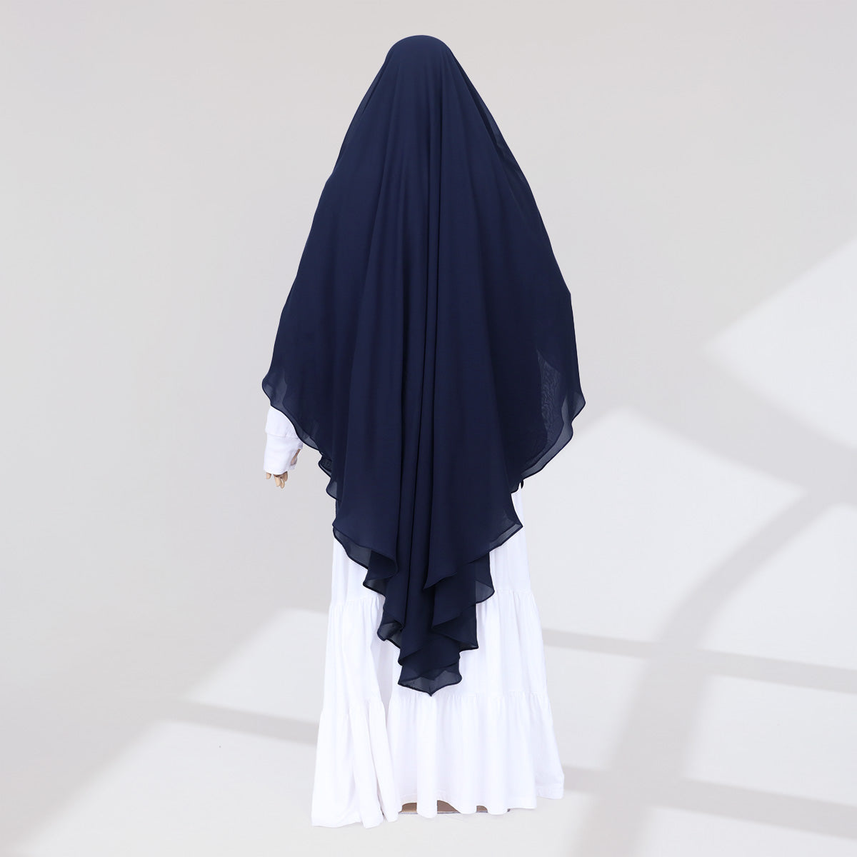 Zunaira French Khimar - Midnight Blue