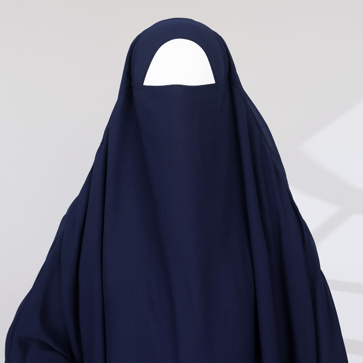 Zunaira French Khimar - Midnight Blue