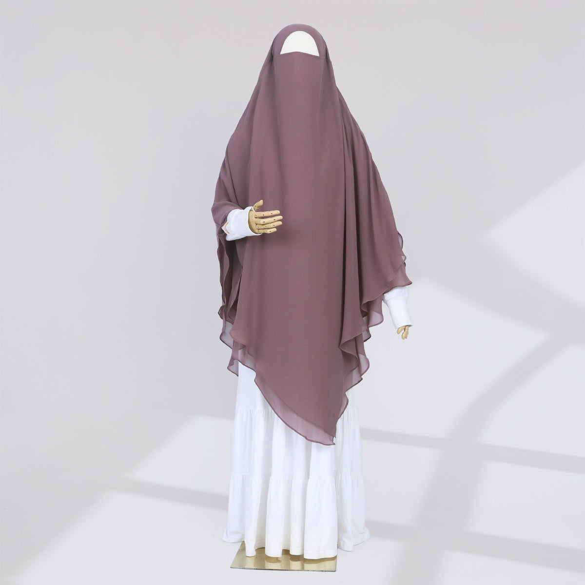 Zunaira French Khimar - Rose Taupe
