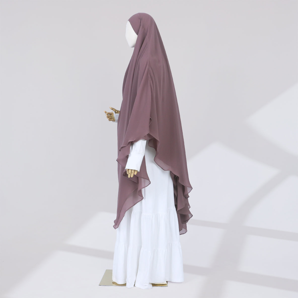 Zunaira French Khimar - Rose Taupe