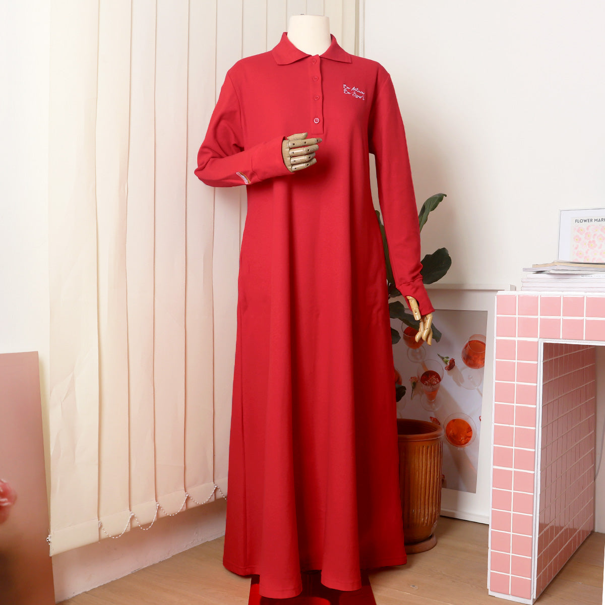 Adreena Dress - Red