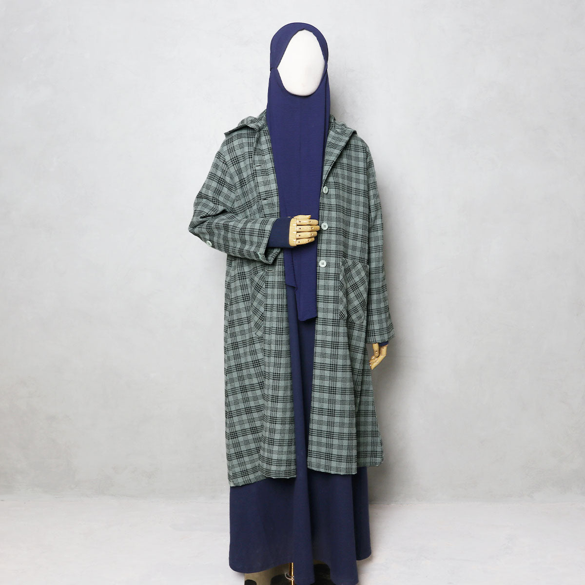 SAMPLE Maleekah Flannel - Sea Green