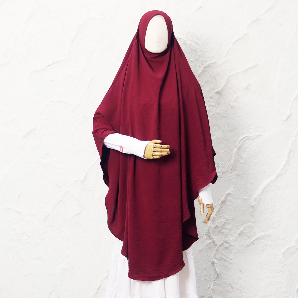 Jasmine French Khimar - Maroon