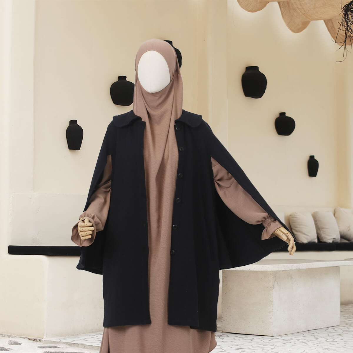 Zaida Cape - Black