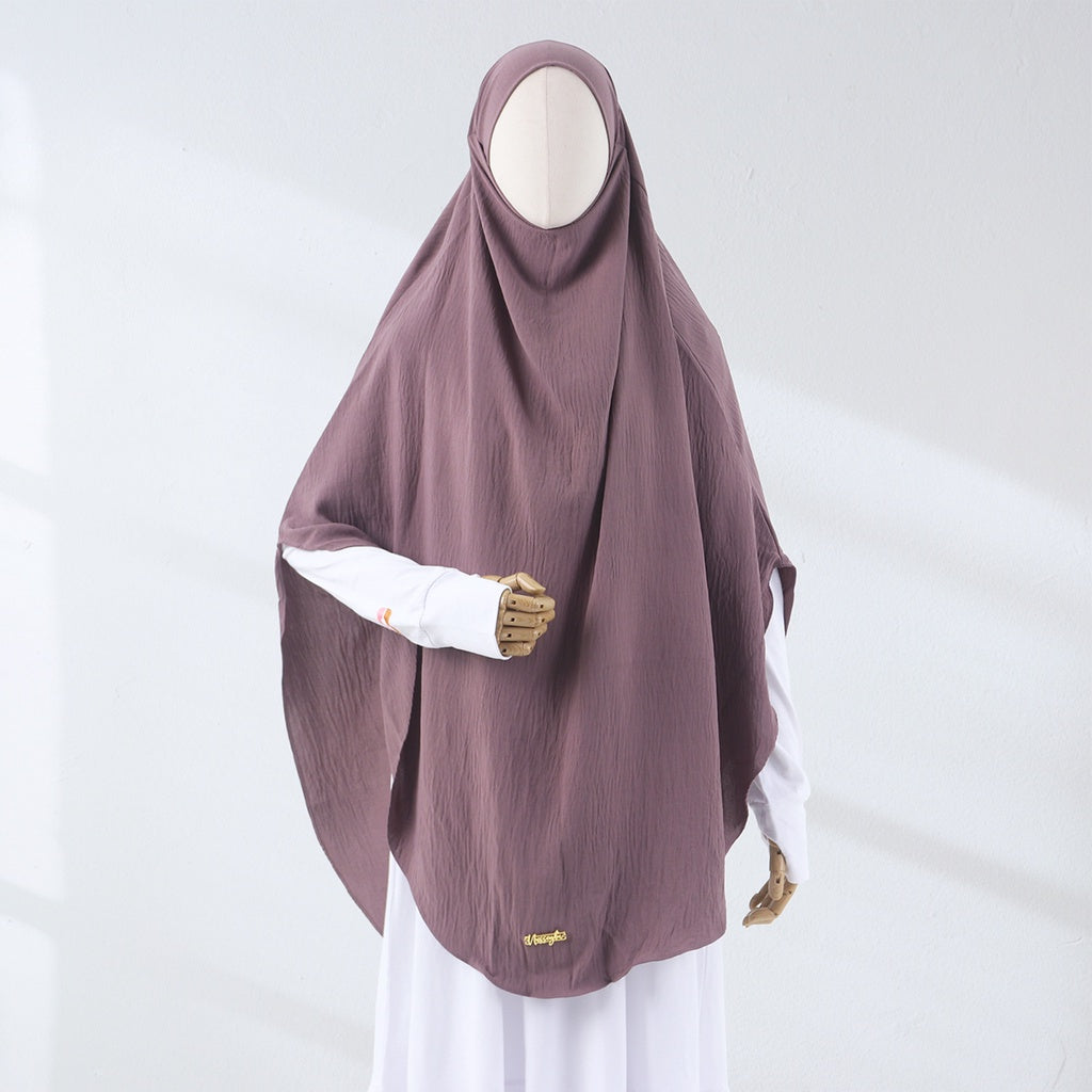 Zahira French Khimar - Mauve