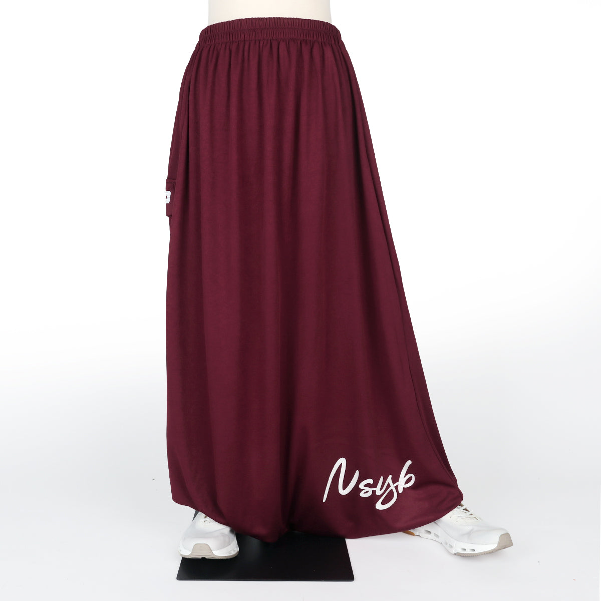 Baseera Hareem Pants - Burgundy