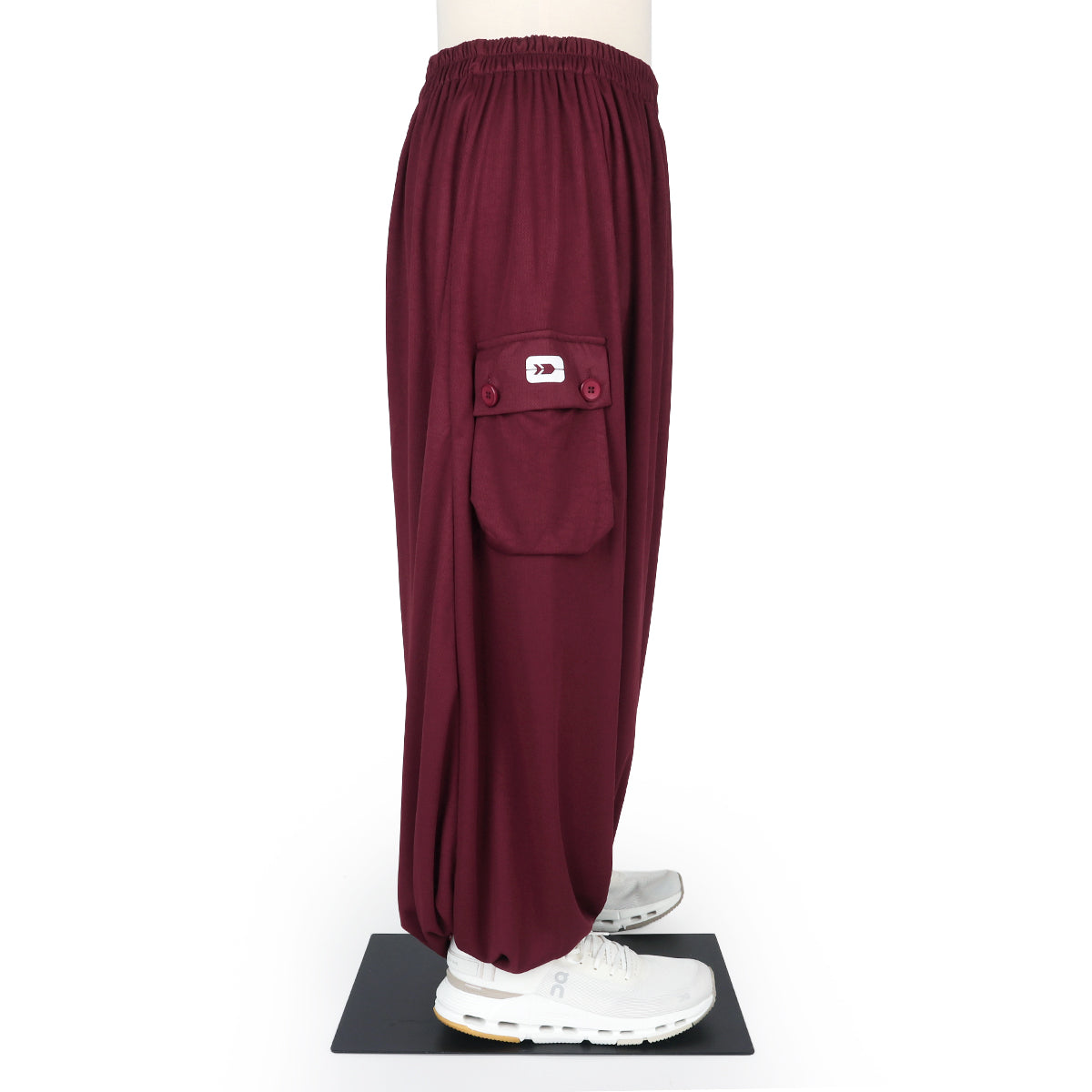 Baseera Hareem Pants - Burgundy