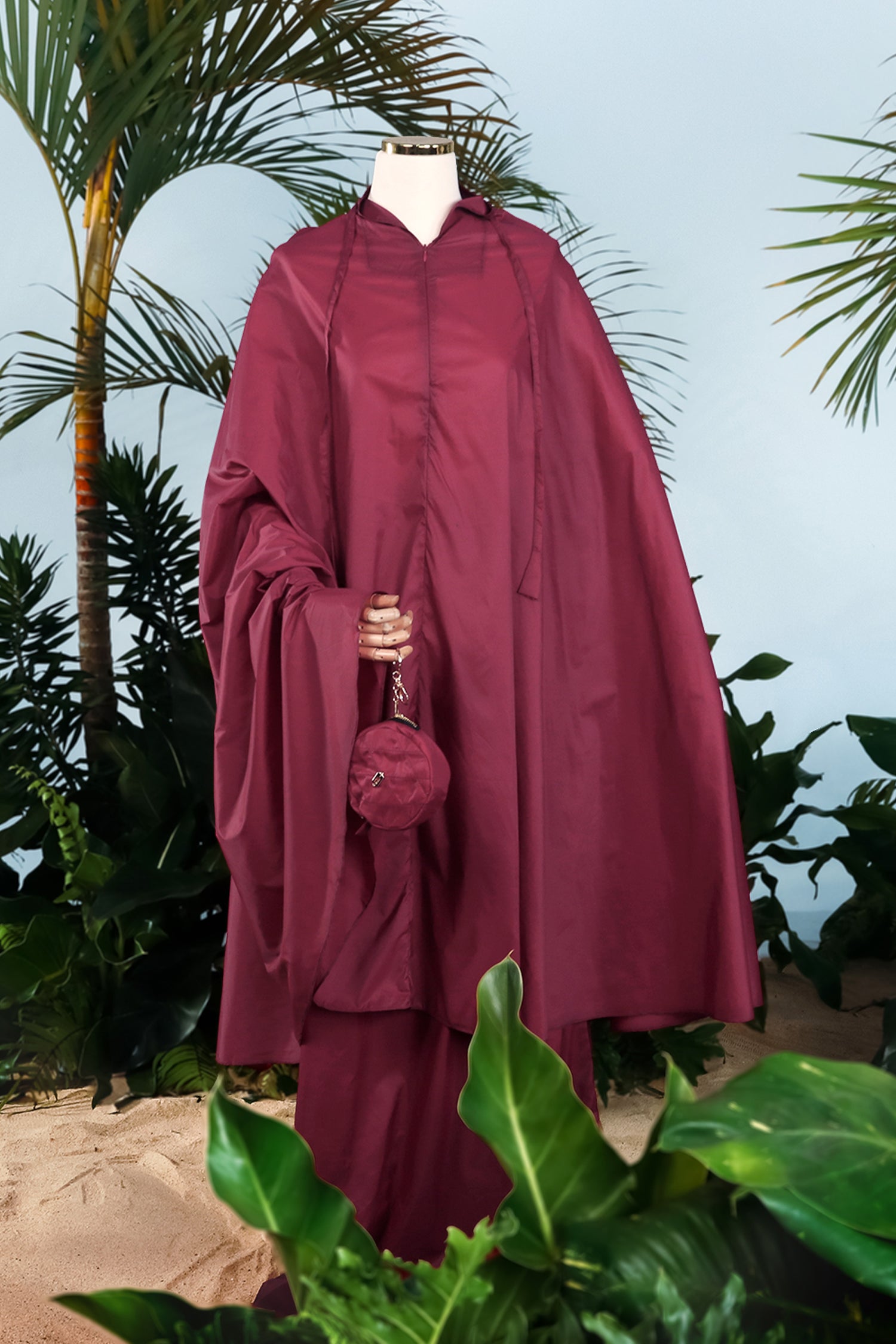 Belinda Mukena Travel - Burgundy