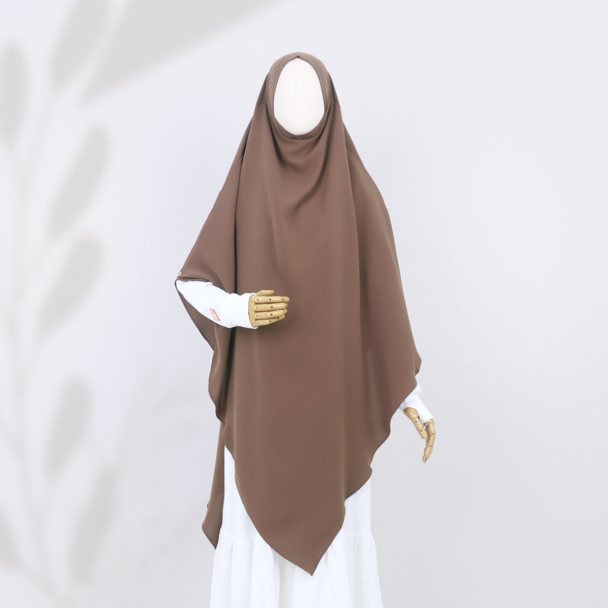 Chasmi French Khimar - Cocoa Brown