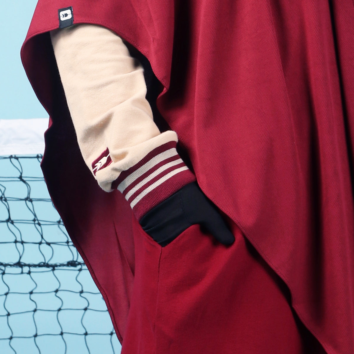 Ditsy Dress - Maroon
