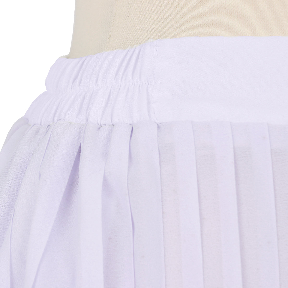 Elina Pleats Skirt - White