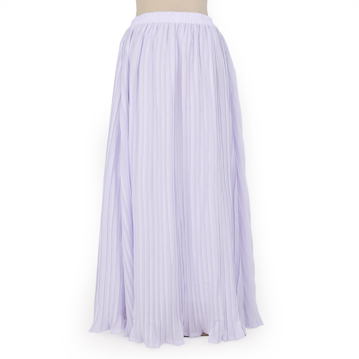 Elina Pleats Skirt - White