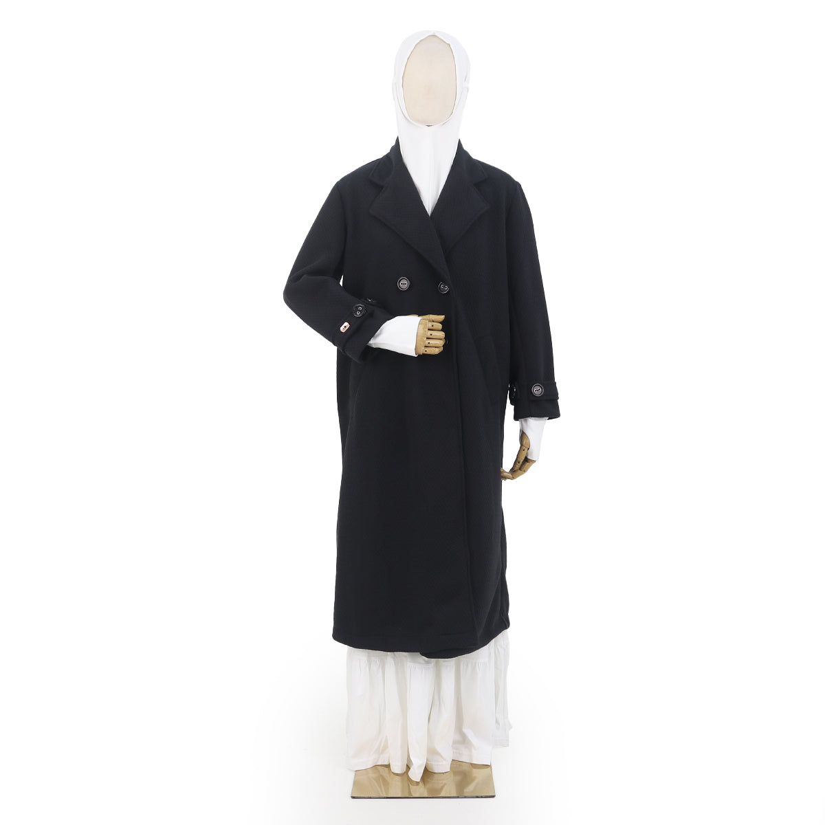 Hazeera Long Jacket - Black