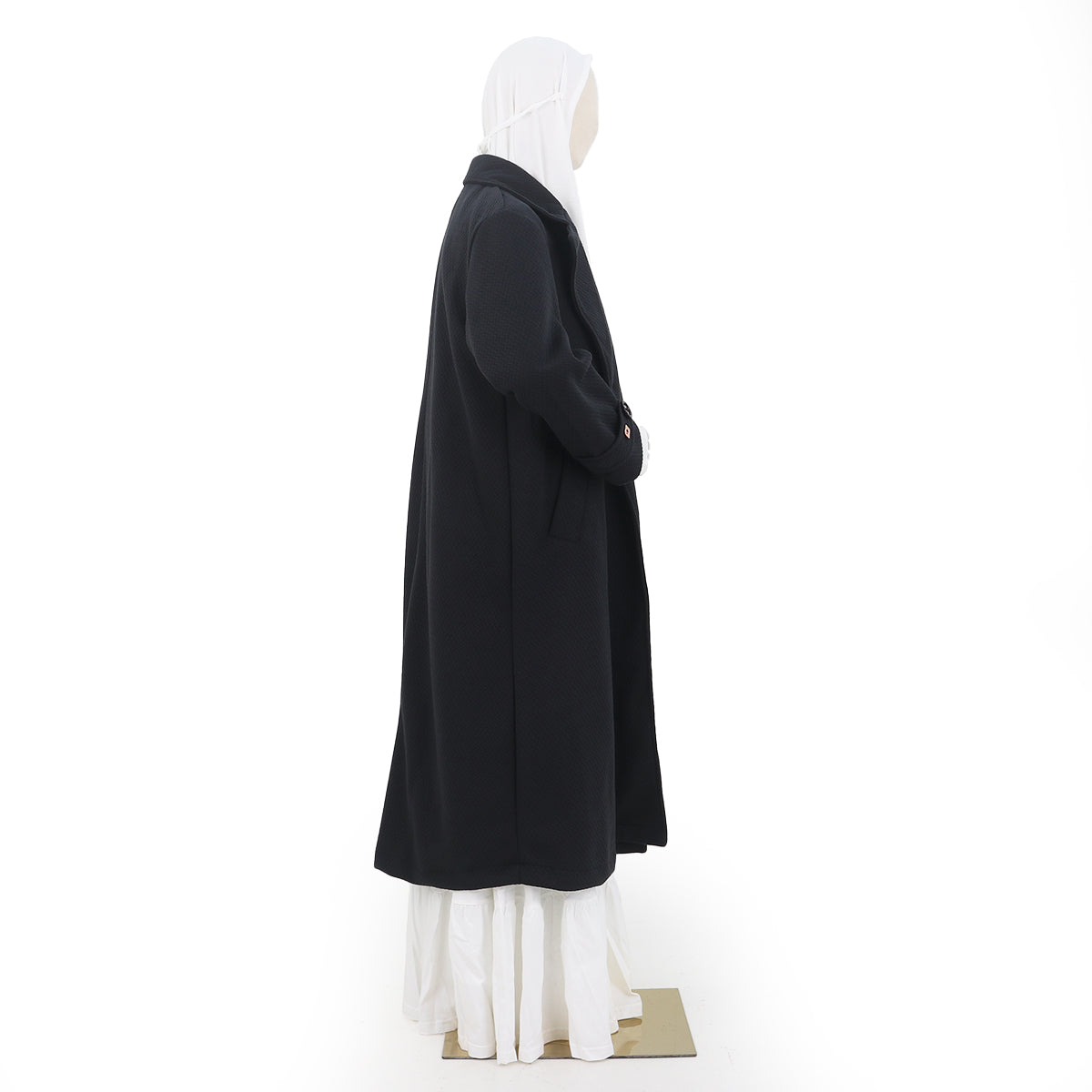 Hazeera Long Jacket - Black