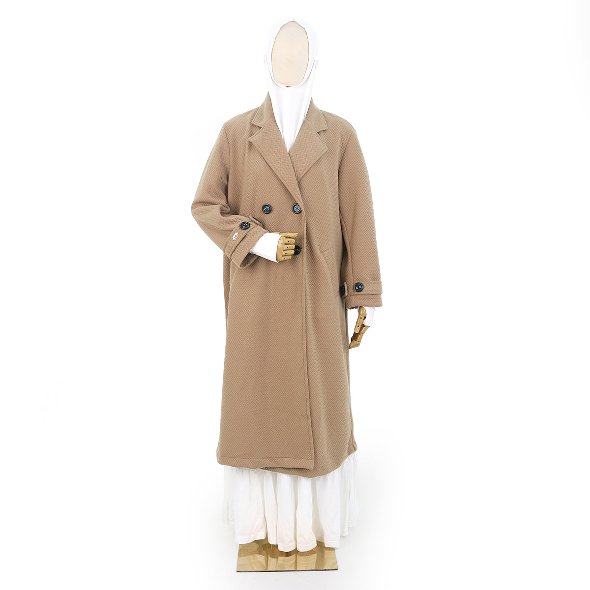 Hazeera Long Jacket - Mocca