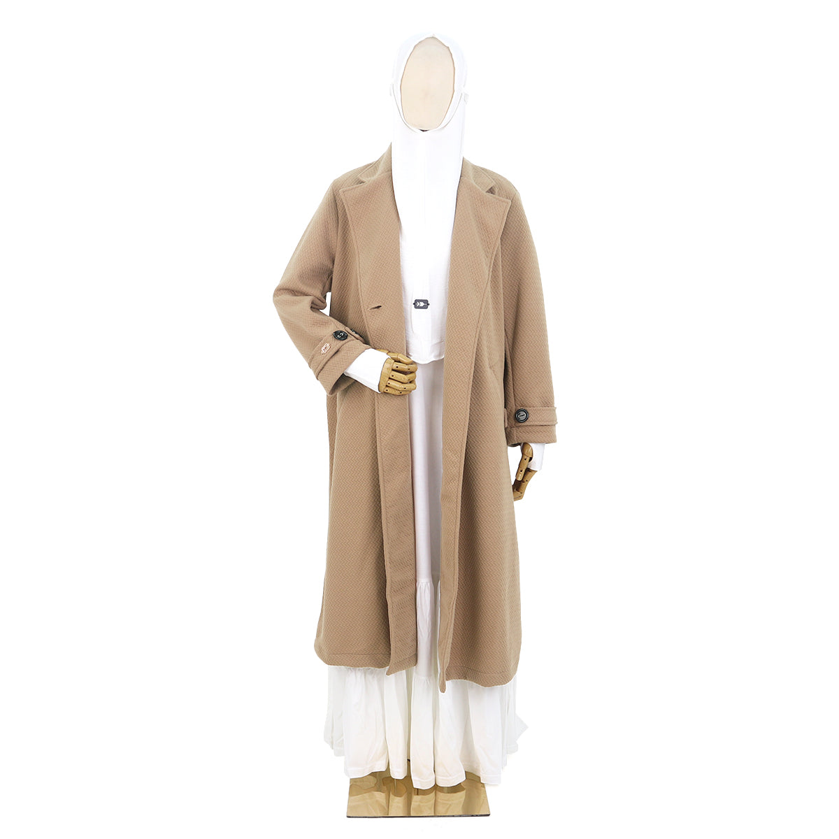 Hazeera Long Jacket - Mocca